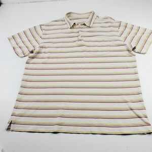 Patagonia Men's Polo XL Lightweight Organic cotton Short Sleeves Striped Casual